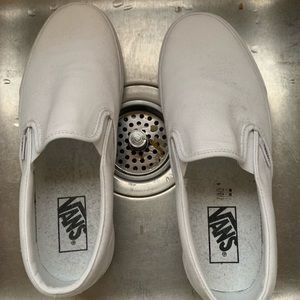 All white Vans